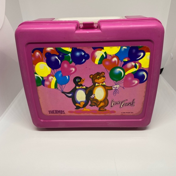 Vintage Lisa Frank Penguin and Bear Thermos Set - Picture 2 of 16